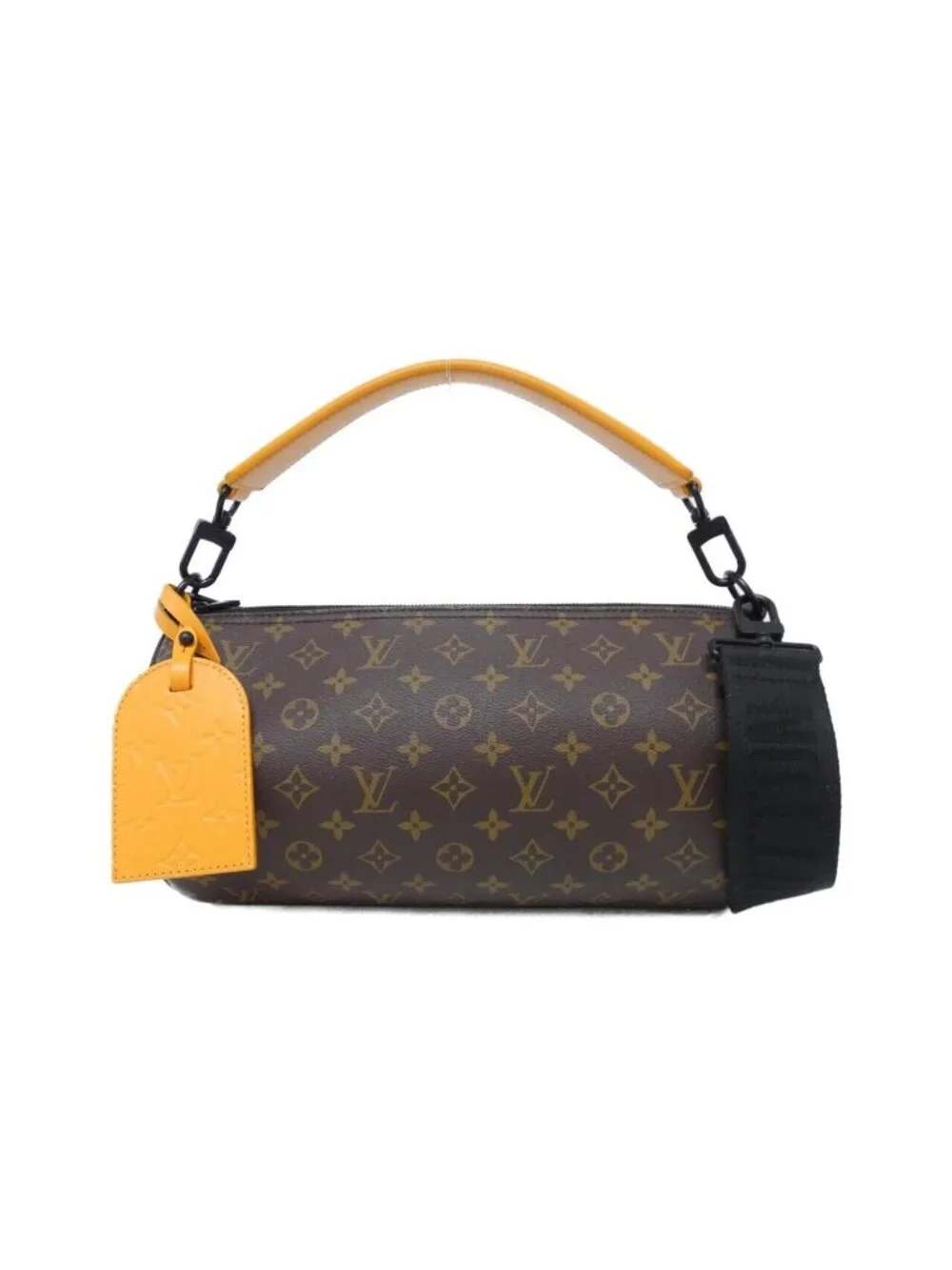 Louis Vuitton Monogram Macassar Soft Polochon Shoulder Bag